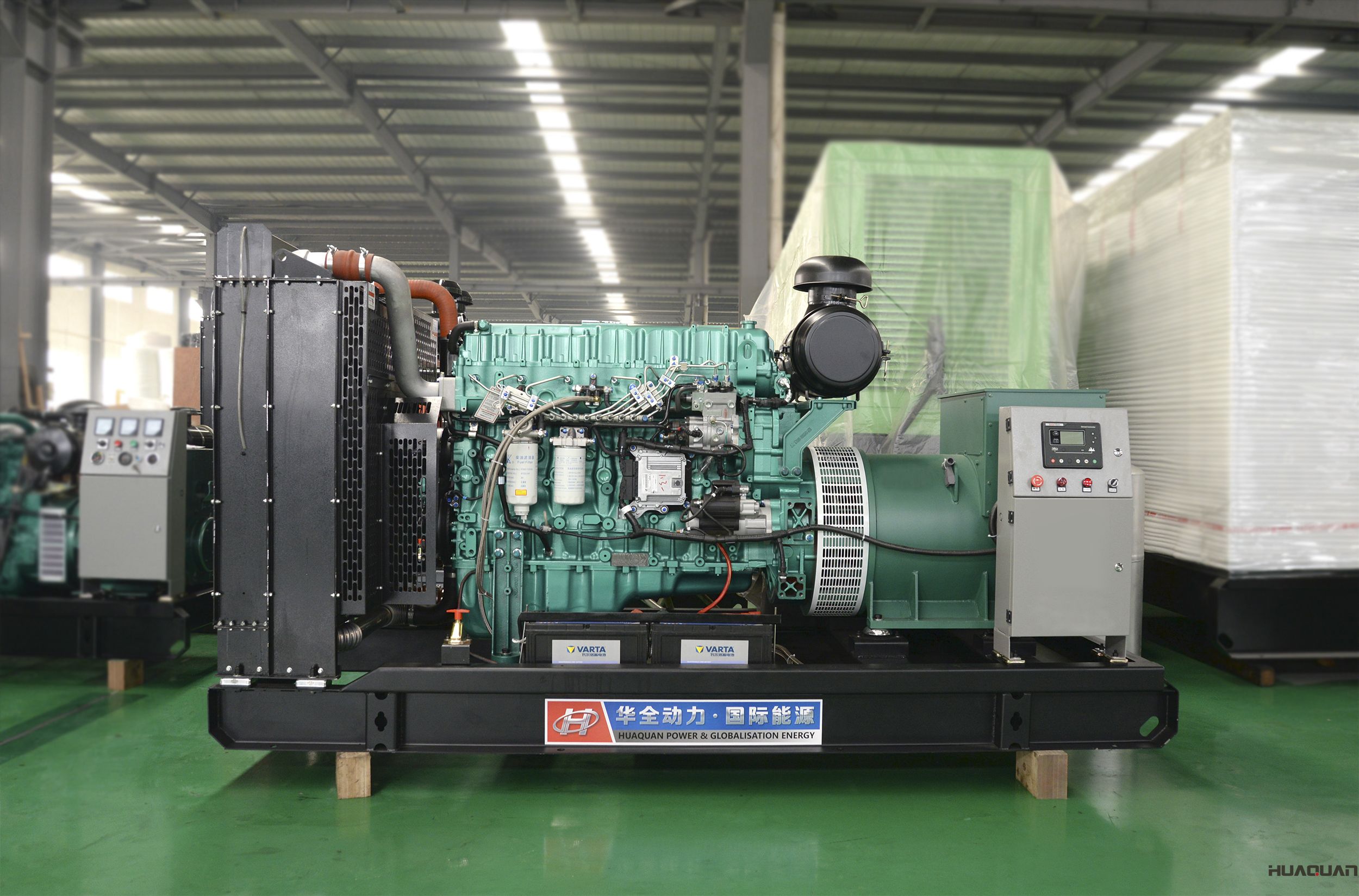 華全動力300kw立柜四保護(hù)發(fā)電機(jī)組于2018年4月7日發(fā)往湖北