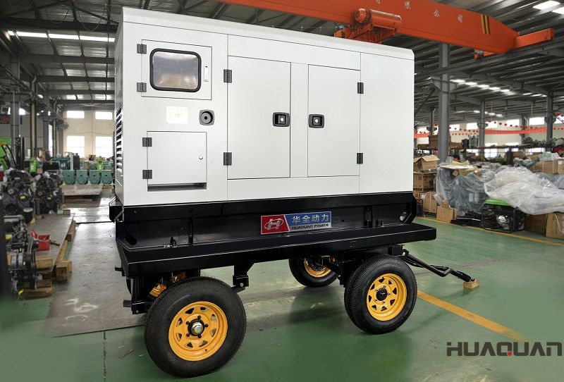 2018年5月8日一臺75kw移動拖車發電機組順利發往陜西西安市