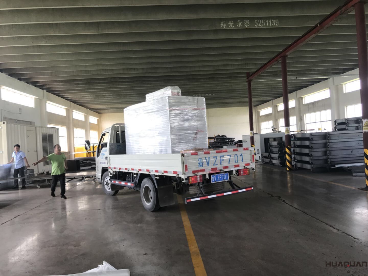 發(fā)貨了！7月17號一臺HQ30GF靜音箱型柴油發(fā)電機組已發(fā)往山東省