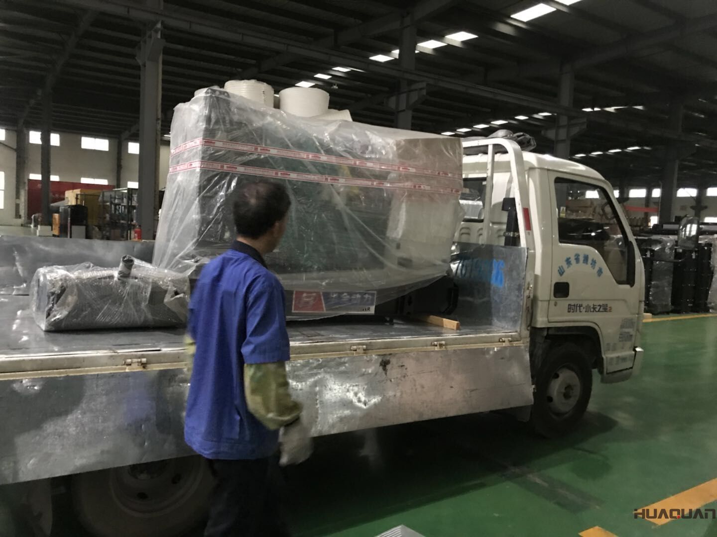 8月6日，一臺40kw標配柴油發電機組從華全動力成功發往山東